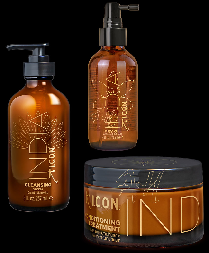 Pack ahorro INDIA DRY OIL + acondicionador y champú INDIA CLEANSING de ICON