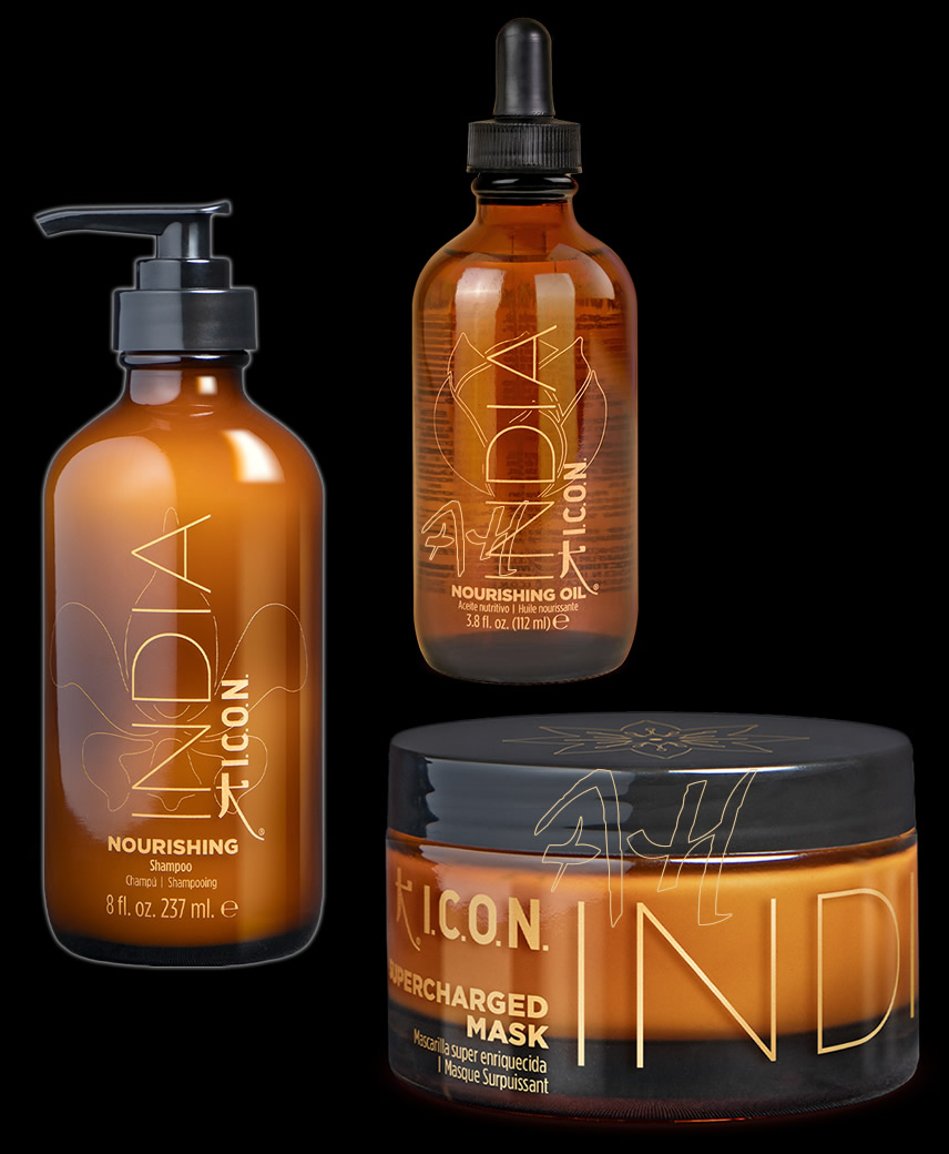 Pack ahorro serum INDIA OIL + acondicionador y champú INDIA NOURISHING de ICON