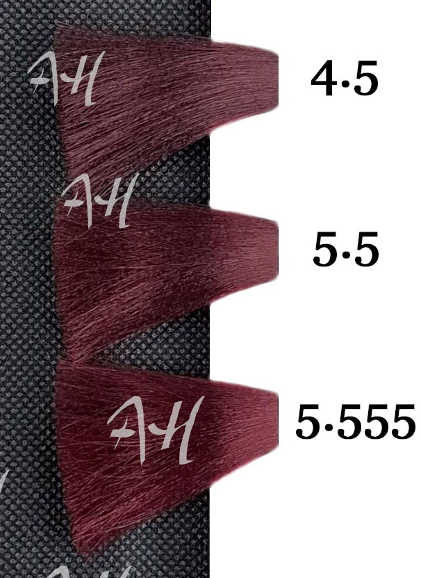 ICON ECOTECH Caoba: Castaño Caoba 4.5, Castaño claro Caoba 5.5, Caoba intenso 5.555