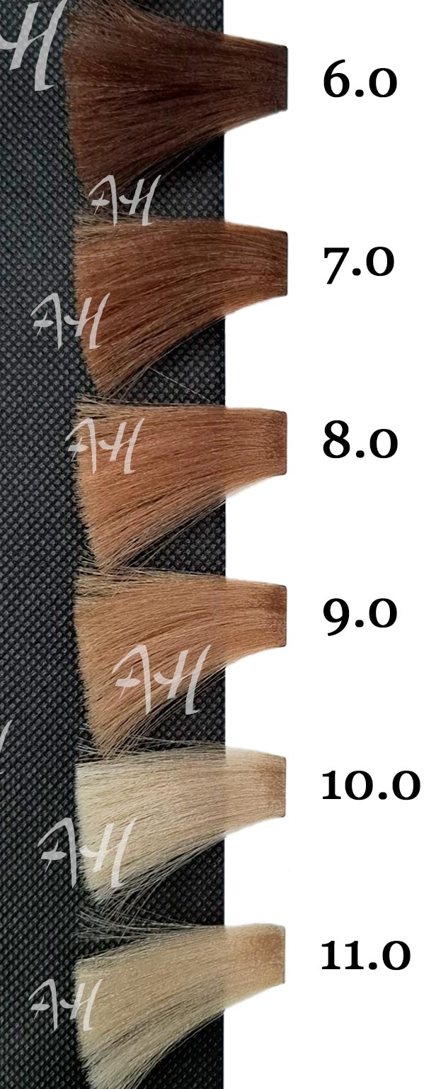 ICON ECOTECH NATURAL RUBIOS: Rubio 7.0, Rubio claro 8.0, Rubio muy claro 9.0, Platino 10.0, Platino ultra 11.0