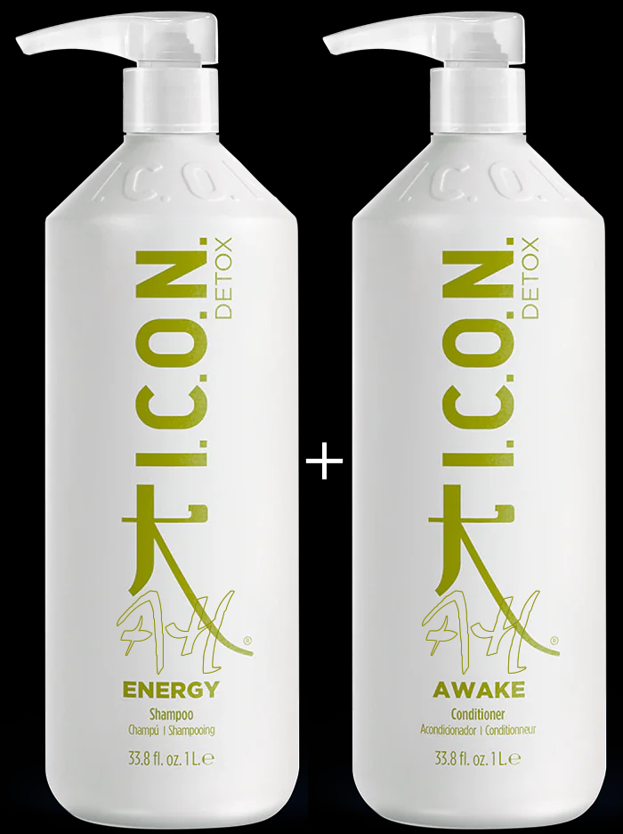 Pack ahorro: Champú ENERGY + Acondicionador AWAKE (1 litro) de ICON